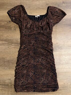 NWOT Ultra Flirt Cheetah Dress